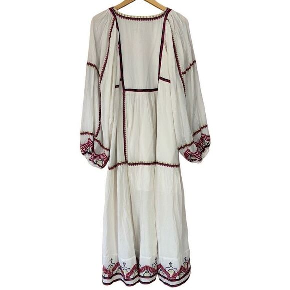 Free People Women's Sweet Escape Midi Dress boho embroidered small - Picture 6 of 12